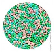 Посыпка перламутровые шарики голубые,зеленые, розовые Топ  продукт 50г.