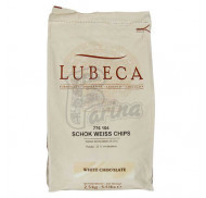 Шоколад белый Lubeca 33% в виде калет 2,5 кг