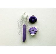 Роликовый нож для мастики бело-фиолетовый фото цена