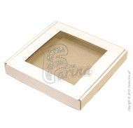 Коробка для пряников с прозрачным окошком 155 х 152 х 26 мм