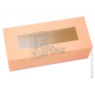 Коробка для макаронс персик 141x59x49