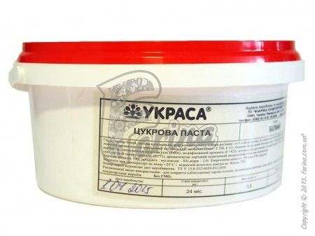 Мастика кондитерская Украса белая 0,5 кг< фото цена