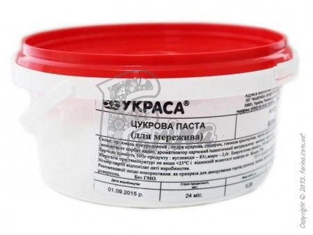 Сахарная паста для кружева ТМ Украса (0,25 кг)< фото цена