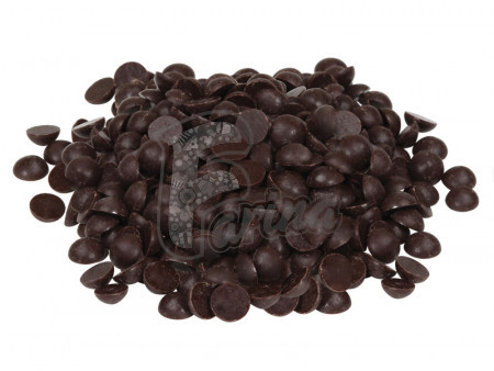 Шоколад кондитерский кувертюр чёрный 54.5% 1кг< фото цена