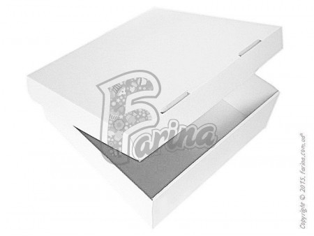 Универсальная коробка  для кондитерских изделий 300x300x110мм, белая< фото цена