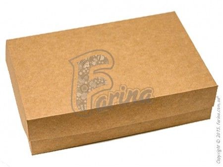 Коробка для эклеров, зефира, печенья и десертов Крафт< фото цена