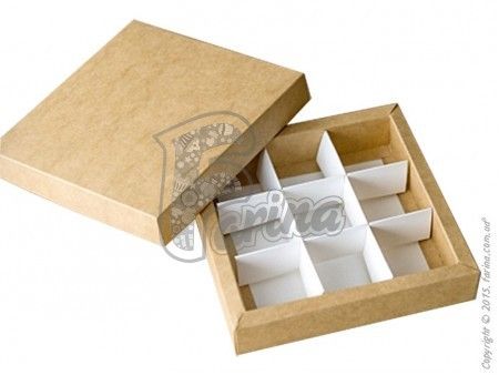 Коробка для конфет с ложементом Крафт< фото цена