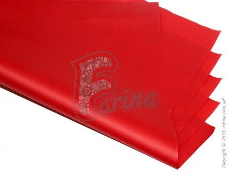 Папирусная  бумага тишью однотонная красная 50х75 см< фото цена