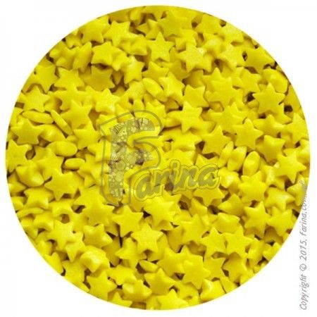 Посыпка декоративная Звезды желтые 1 кг.< фото цена