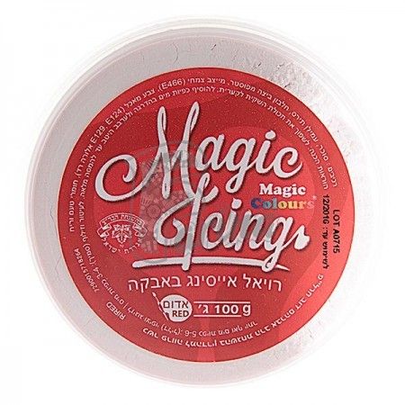 Порошок для приготовления айсинга Magic Icing-100гр-Красный (Red)< фото цена