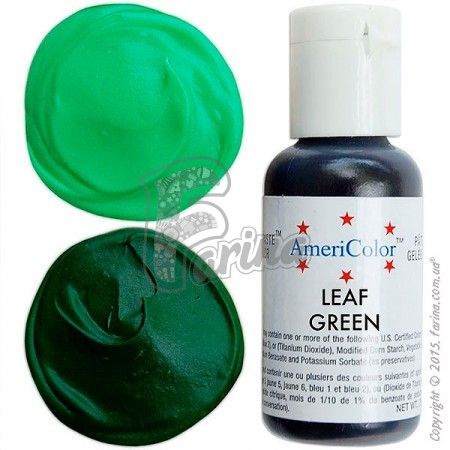Пищевой краситель гелевый Americolor зеленый лист (Leaf Green) 21г.< фото цена