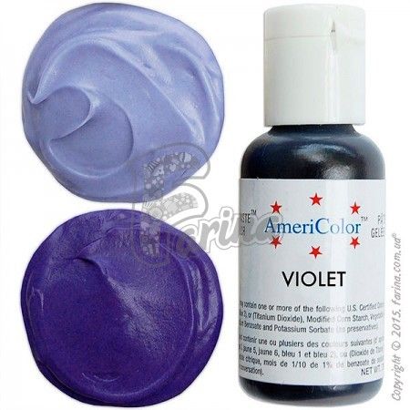 Пищевой краситель гелевый Americolor фиолетовый (Violet) 21г.< фото цена