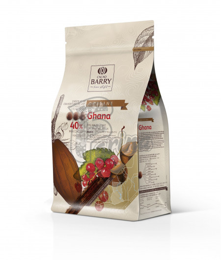 Шоколад молочный Какао Барри Гана 41%  1 кг< фото цена