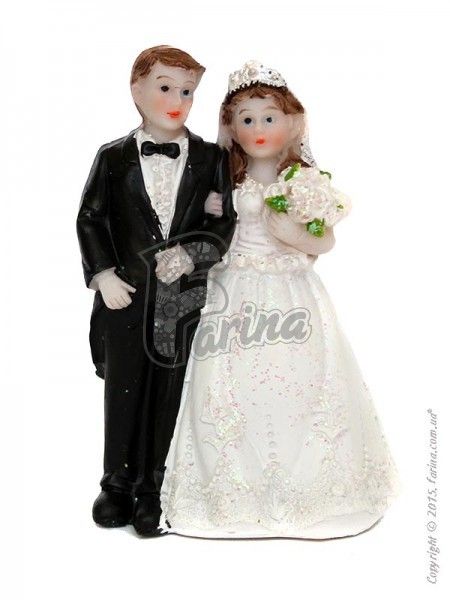 Свадебные фигурки жениха и невесты 9 см 1200-1< фото цена