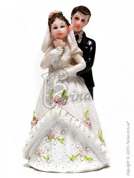 Свадебные фигурки жениха и невесты 12 см 1202D< фото цена