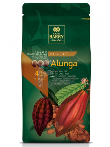 Шоколад молочний кувертюр ALUNGA™ 41% 1 кг< фото цена