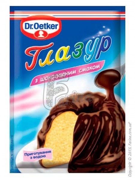 Глазурь с шоколадным вкусом Dr. Oetker 100г< фото цена