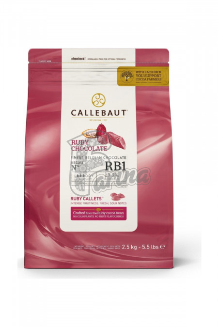 Шоколад Callebaut Ruby RB1 1 кг< фото цена